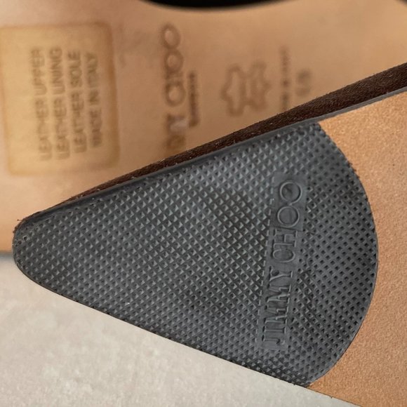 Jimmy Choo Brown Suede Boot with Braided Detail - Picture 5 of 5